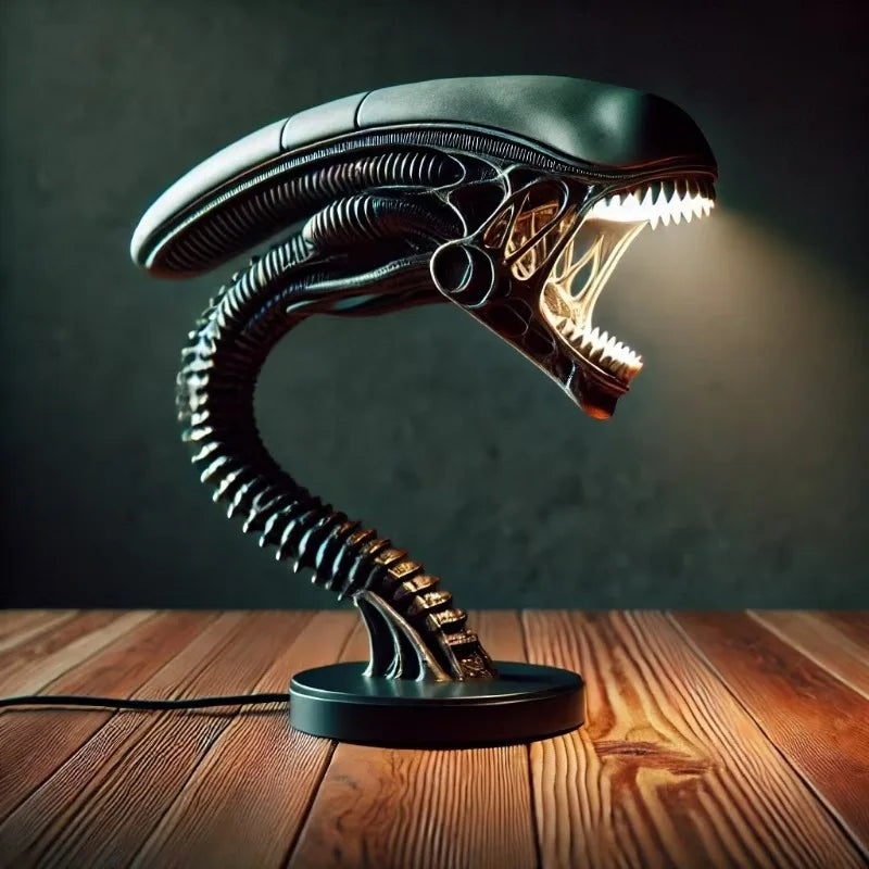Lampe de Bureau Alien Sci-Fi en Résine pour un Éclairage Menaçant Lampes Electro Paris