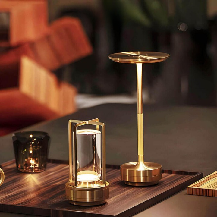 Lampe de Table Sans Fil Étanche en Cristal avec Variateur Tactile pour Éclairage Intérieur Extérieur Éclairage Electro Paris