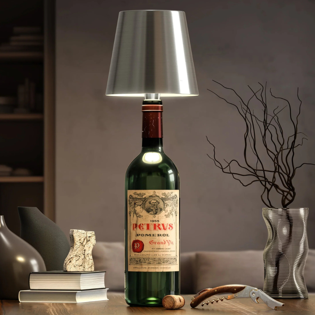 Lampe Bouteille LED avec Modes de Lumière Réglables Lampe de table Electro Paris