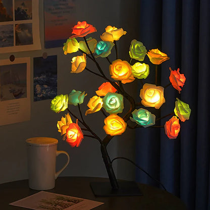 Lampe Arbre de Roses pour une Ambiance Élégante Lampe de table Electro Paris Multicolore
