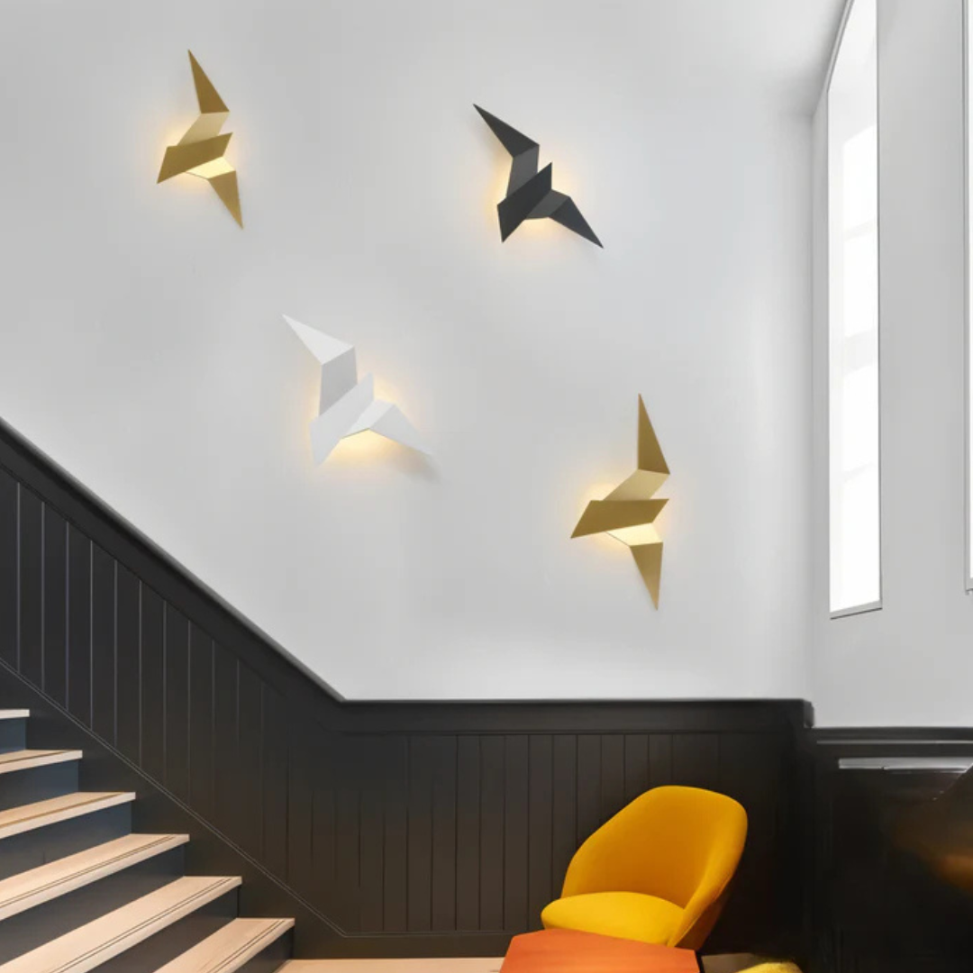 Applique Murale Origami Moderne – Luminaire LED en Forme d'Oiseau pour Couloir et Chambre Éclairage Electro Paris