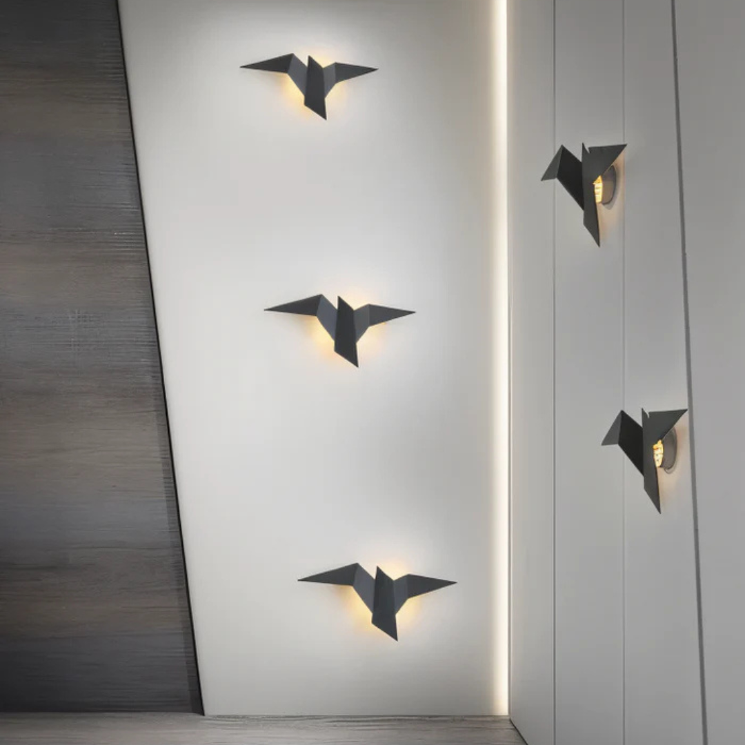 Applique Murale Origami Moderne – Luminaire LED en Forme d'Oiseau pour Couloir et Chambre Éclairage Electro Paris
