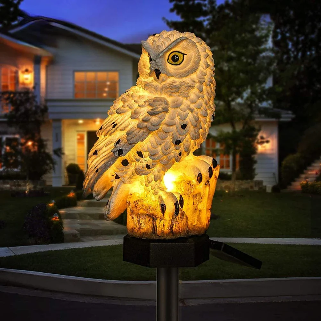 Hibou Solaire Décoratif pour Éclairage Extérieur Jardin & Terrasse Lampe d'extérieur Electro Paris