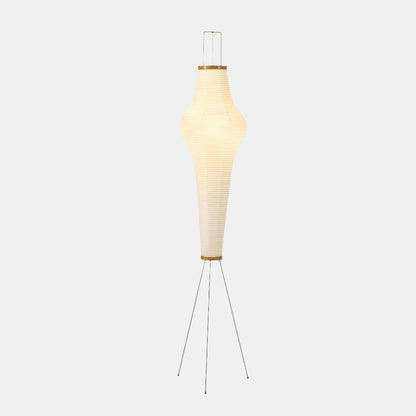 Lampe Sur Pied Minimaliste avec Abat-jour en Papier Fait Main Floor Lamps Electro Paris Style A L 33cm x H 162cm