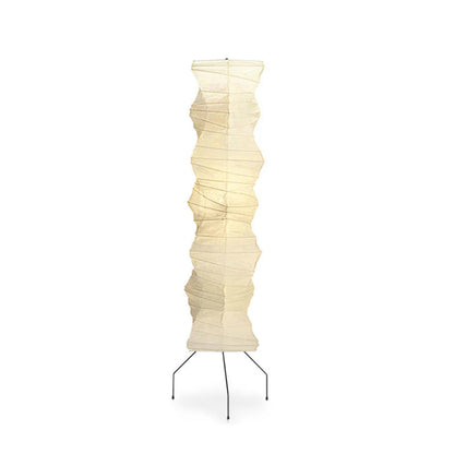 Lampe Sur Pied Minimaliste avec Abat-jour en Papier Fait Main Floor Lamps Electro Paris Style B L 47cm x H 190cm