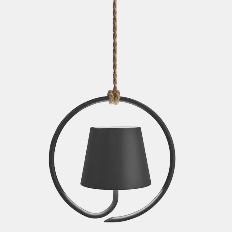 Lampe Suspendue LED Rechargeable Intérieur et Extérieur, Design Élégant Lampe suspendue Electro Paris Noir