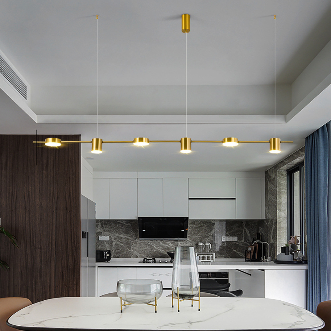 Suspension Dôme Moderne en Aluminium pour Éclairage Élégant d'Îlot de Cuisine Éclairage Electro Paris