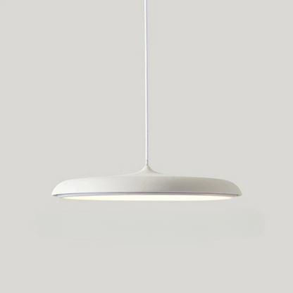 Suspension Scandinave avec Abat-jour Wabi-Sabi – Lampe Polymère Faite Main pour Salle à Manger Éclairage Electro Paris Blanc 40cm