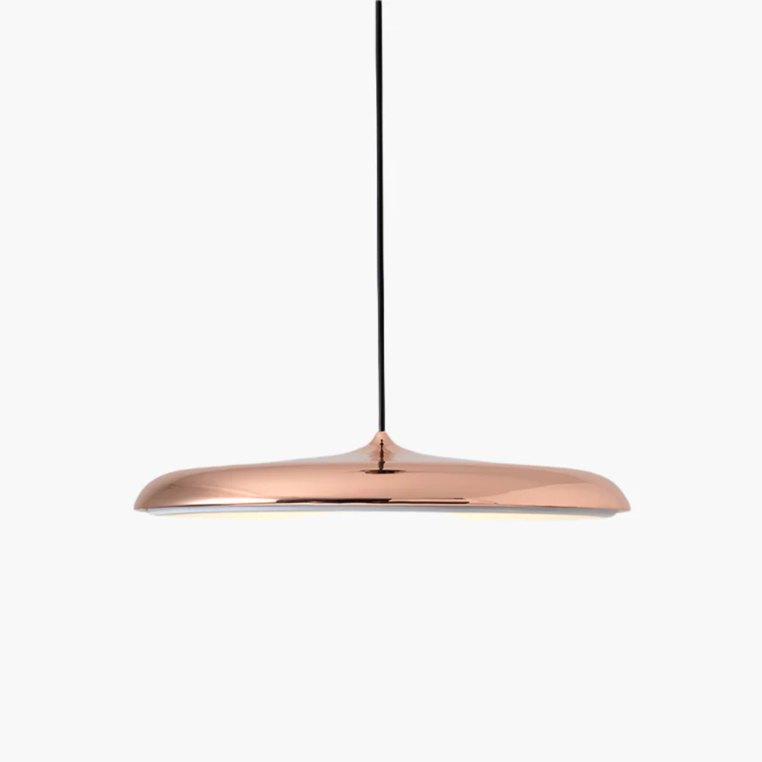 Suspension Scandinave avec Abat-jour Wabi-Sabi – Lampe Polymère Faite Main pour Salle à Manger Éclairage Electro Paris Rose gold 25cm