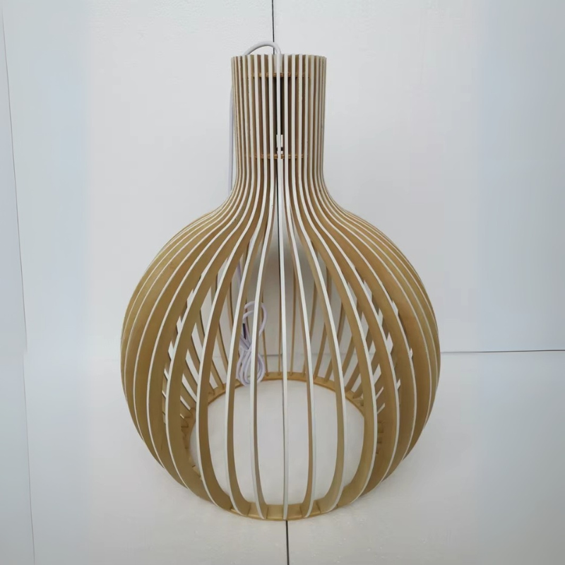 Lampe Suspendue en Bambou Naturel Ceiling Lamp Electro Paris Couleur bois à l'extérieur et à l'intérieur 35cm