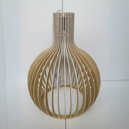 Lampe Suspendue en Bambou Naturel Ceiling Lamp Electro Paris Couleur bois à l'extérieur et à l'intérieur 35cm