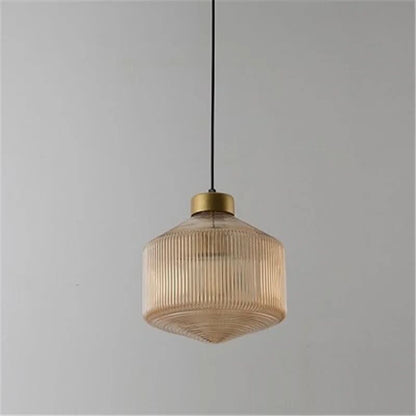 Suspension Scandinave en Verre Réglable pour Éclairage d'Accentuation Moderne Éclairage Electro Paris Cognac