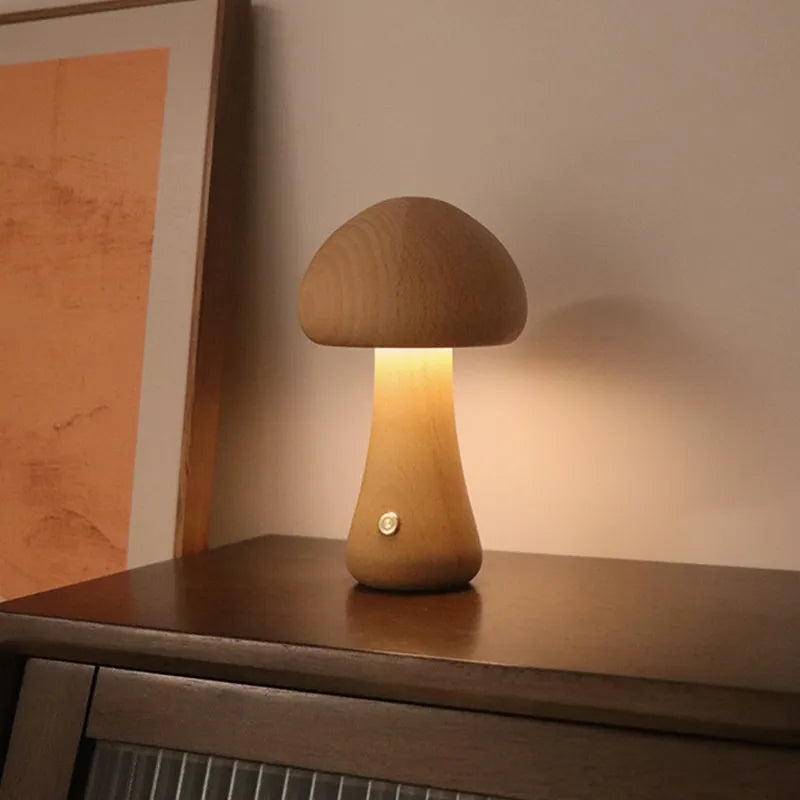 Lampe Tactile Sans Fil en Bois pour Ambiance Intérieure Table Lamp Electro Paris A Marron Clair