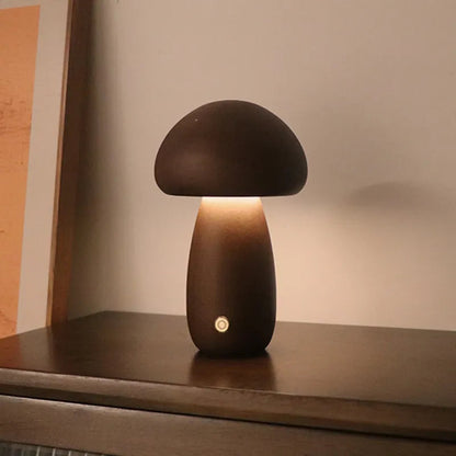 Lampe Tactile Sans Fil en Bois pour Ambiance Intérieure Table Lamp Electro Paris B Marron