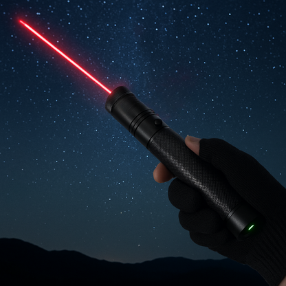 Lampe Torche Rechargeable Ultra Puissante en Aluminium – Éclairage d'Aventure Éclairage Electro Paris Rouge