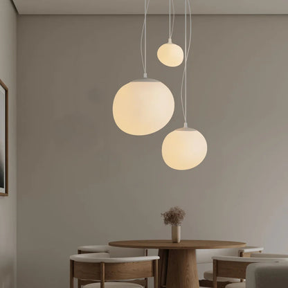 Lampe à Suspension Blanche Moderne Boden Pebble – Éclairage Élégant et Ambiance Apaisante Éclairage Electro Paris