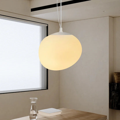 Lampe à Suspension Blanche Moderne Boden Pebble – Éclairage Élégant et Ambiance Apaisante Éclairage Electro Paris Très grand : Dia 47 cm x H 40 cm