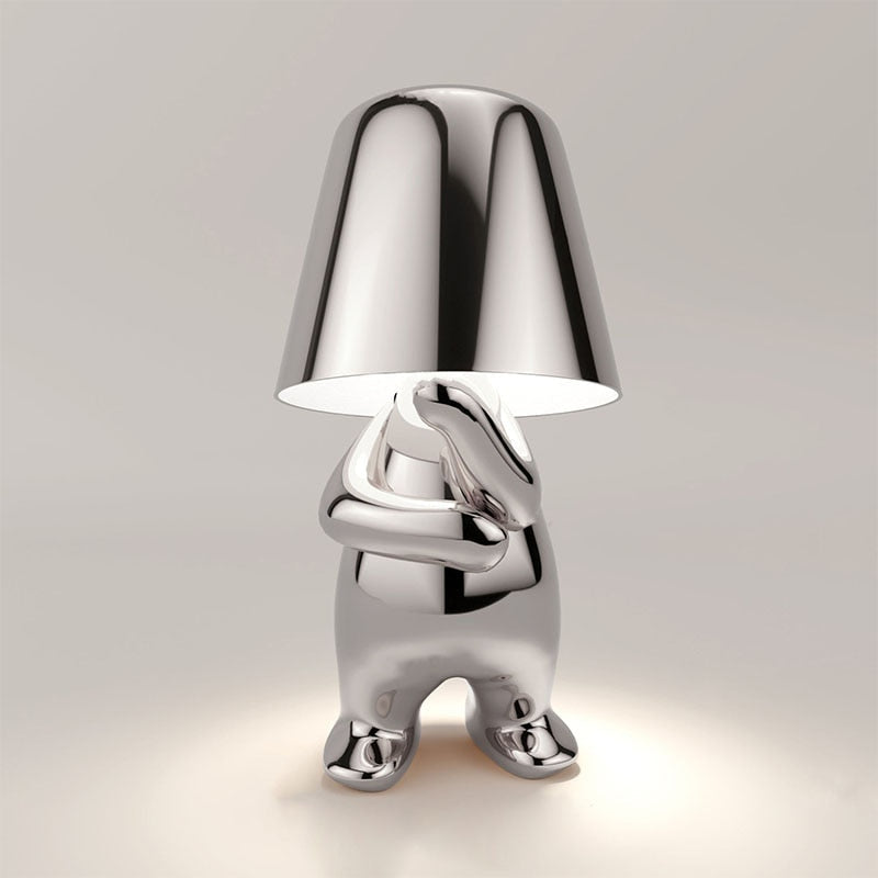Lampe d’ambiance LED tactile avec batterie rechargeable Table Lamp Electro Paris Argent prévenant
