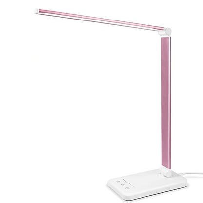Lampe de Bureau LED Moderne avec Port USB – 5 Modes d’Éclairage & Luminosité Réglable Lampe de table Electro Paris Rose