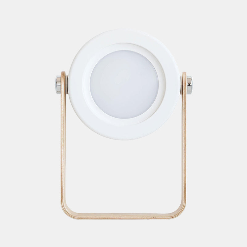 Lampe de Bureau Télescopique en Bois avec Design Portable Lampe de table Electro Paris Blanc