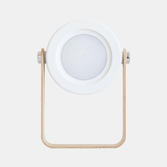 Lampe de Bureau Télescopique en Bois avec Design Portable Lampe de table Electro Paris Blanc