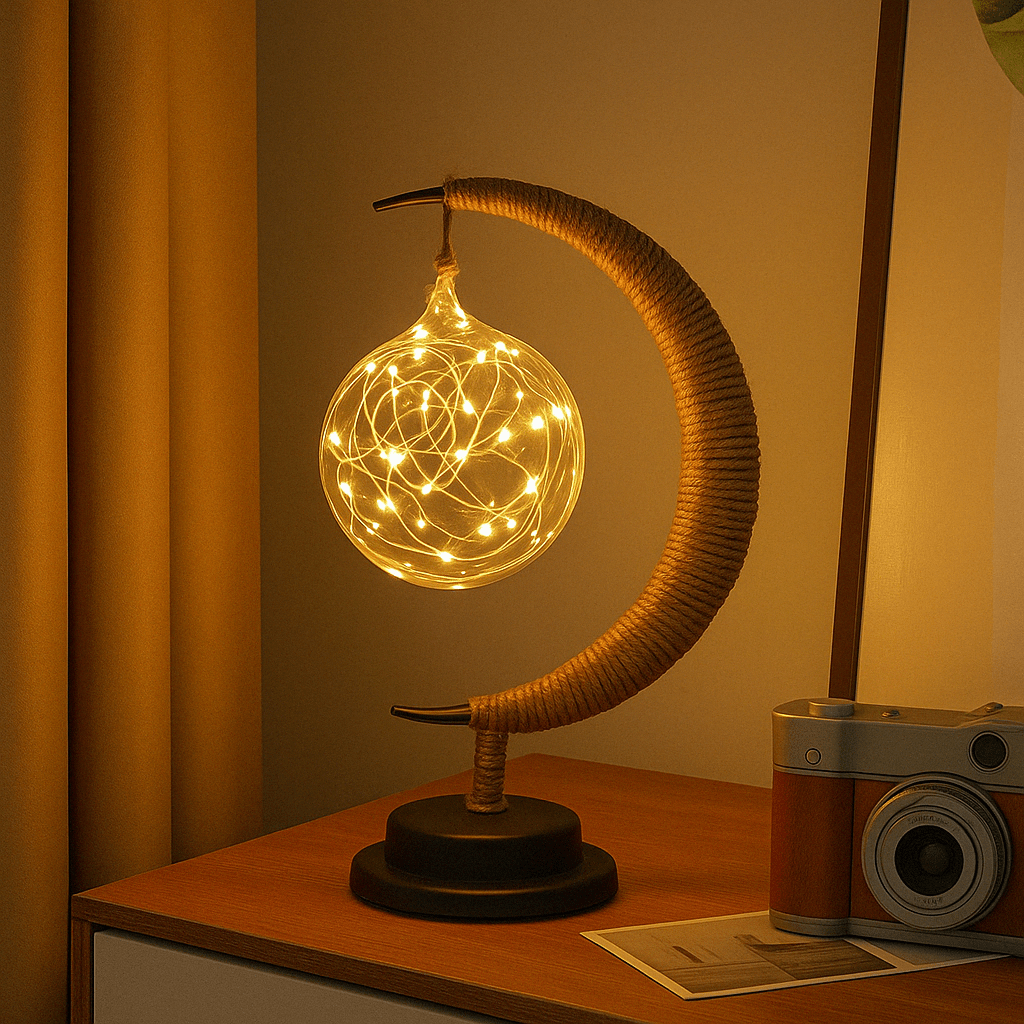 Lampe de Chevet Originale LED en Forme de Lune – Ambiance Douce pour Chambre Lampes Electro Paris Lumière chaude Sphere