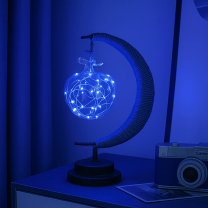 Lampe de Chevet Originale LED en Forme de Lune – Ambiance Douce pour Chambre Lampes Electro Paris Bleu Apple