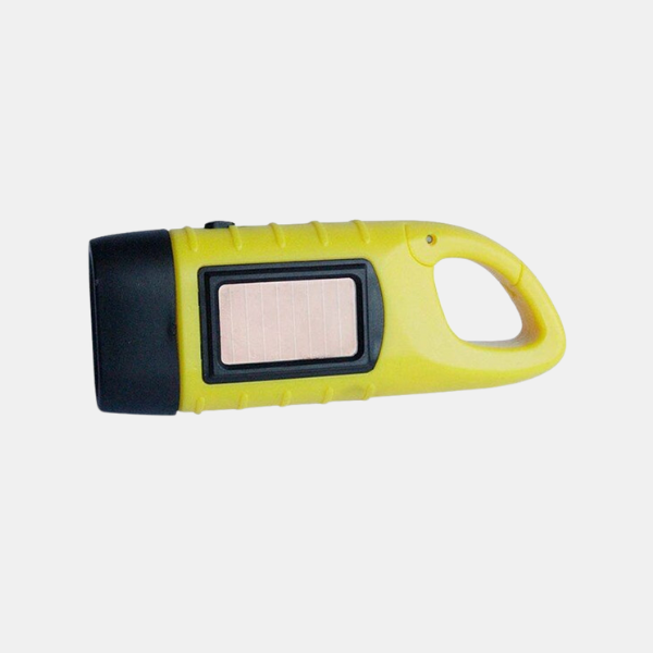 Lampe de Poche d'Urgence Solaire à Manivelle Étanche pour Camping Survie Lampes de poche Electro Paris Jaune