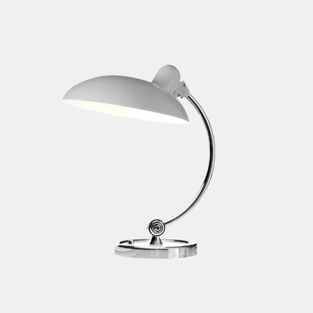 Lampe de Table à Arc Courbé – Influence Bauhaus et Nordique Table Lamp Electro Paris Blanc