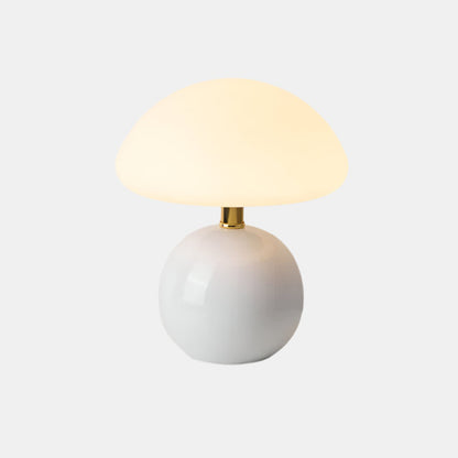 Lampe de Table Champignon Crème à Lumière d’Ambiance Douce Table Lamp Electro Paris Blanc