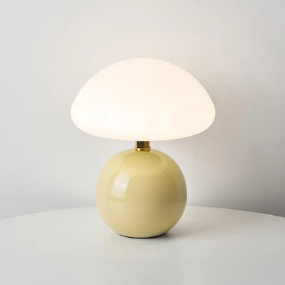 Lampe de Table Champignon Crème à Lumière d’Ambiance Douce Table Lamp Electro Paris Beige