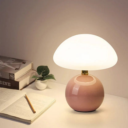 Lampe de Table Champignon Crème à Lumière d’Ambiance Douce Table Lamp Electro Paris