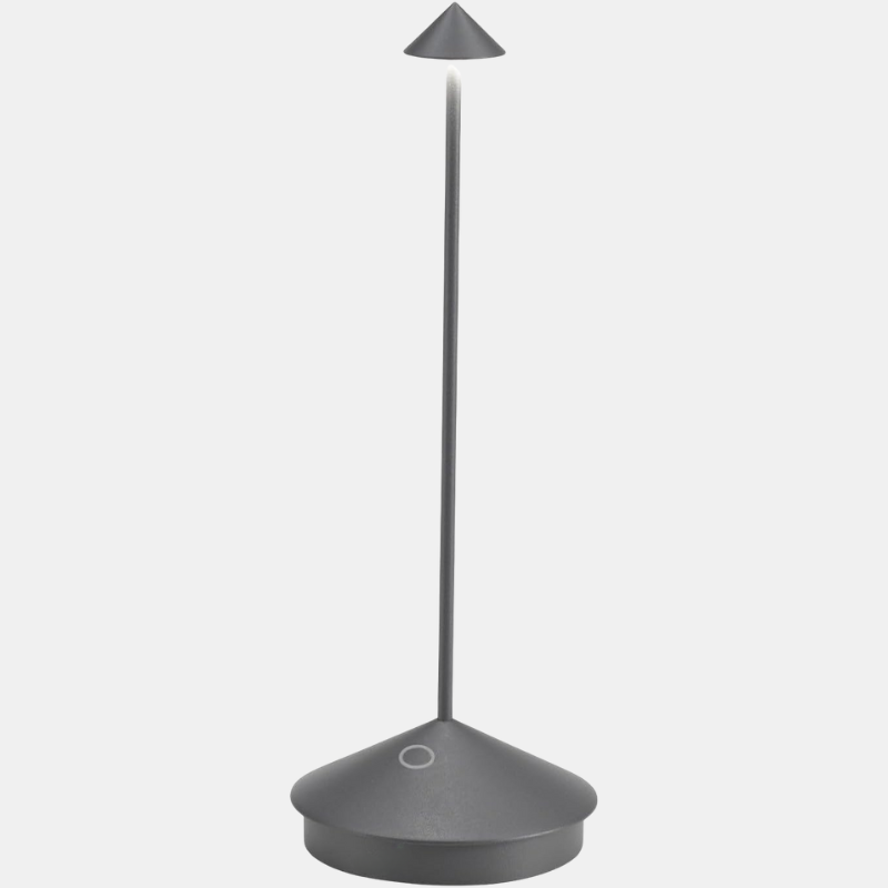 Lampe de Table LED Sans Fil Moderne pour Intérieur et Extérieur Table Lamp Electro Paris Gris