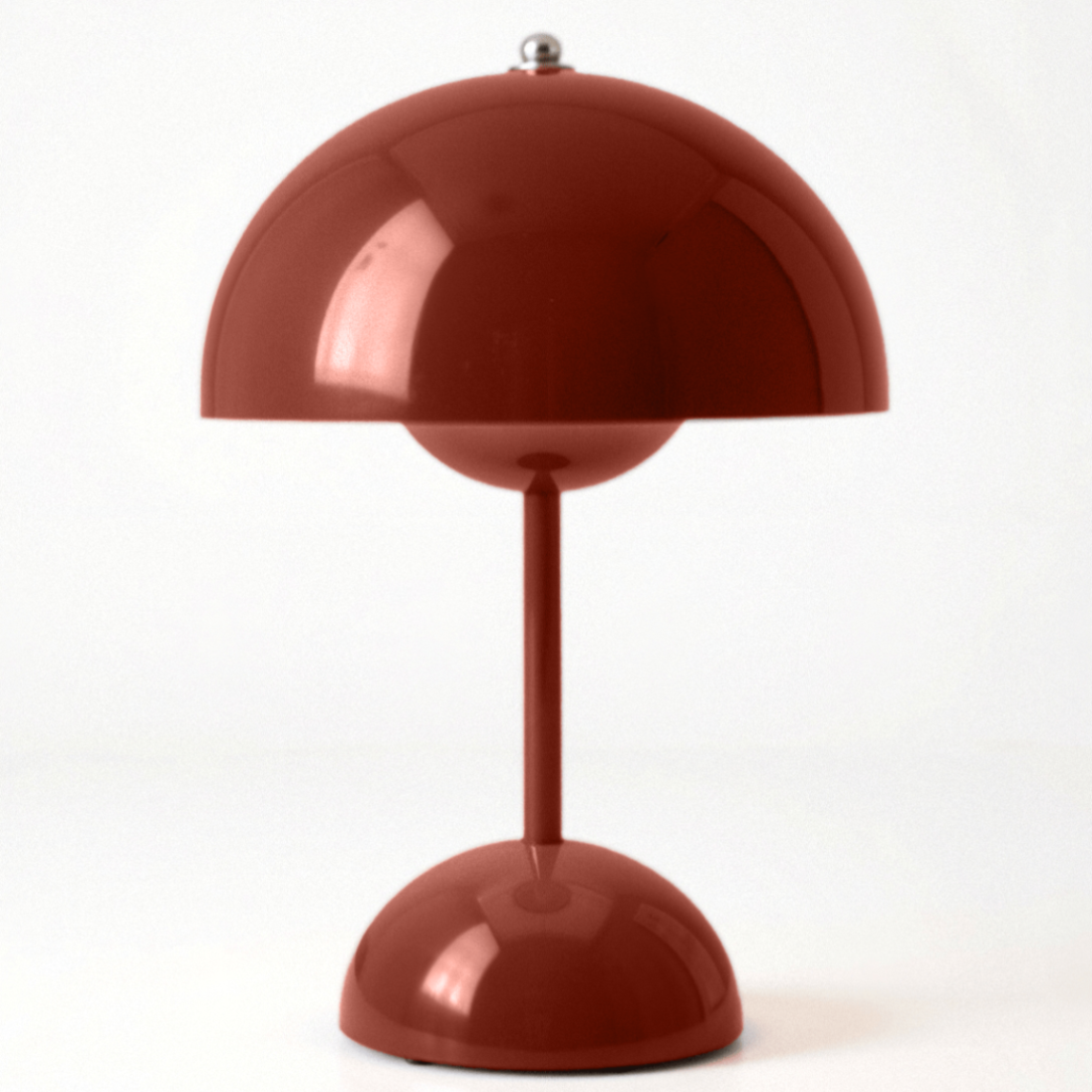 Lampe de Table LED Sans Fil au Design Minimaliste Table Lamp Electro Paris Rouge