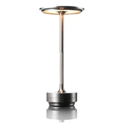 Lampe de Table LED Sans Fil pour Ambiance Intérieure et Extérieure Table Lamp Electro Paris Argent
