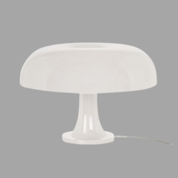 Lampe de Table Forme Champignon – Éclairage Minimaliste pour Chambre et Salon Lampes de table Electro Paris Blanc