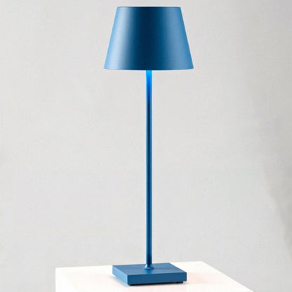 Lampe de Table Rechargeable Sans Fil en Aluminium avec Éclairage LED Table Lamp Electro Paris Bleu