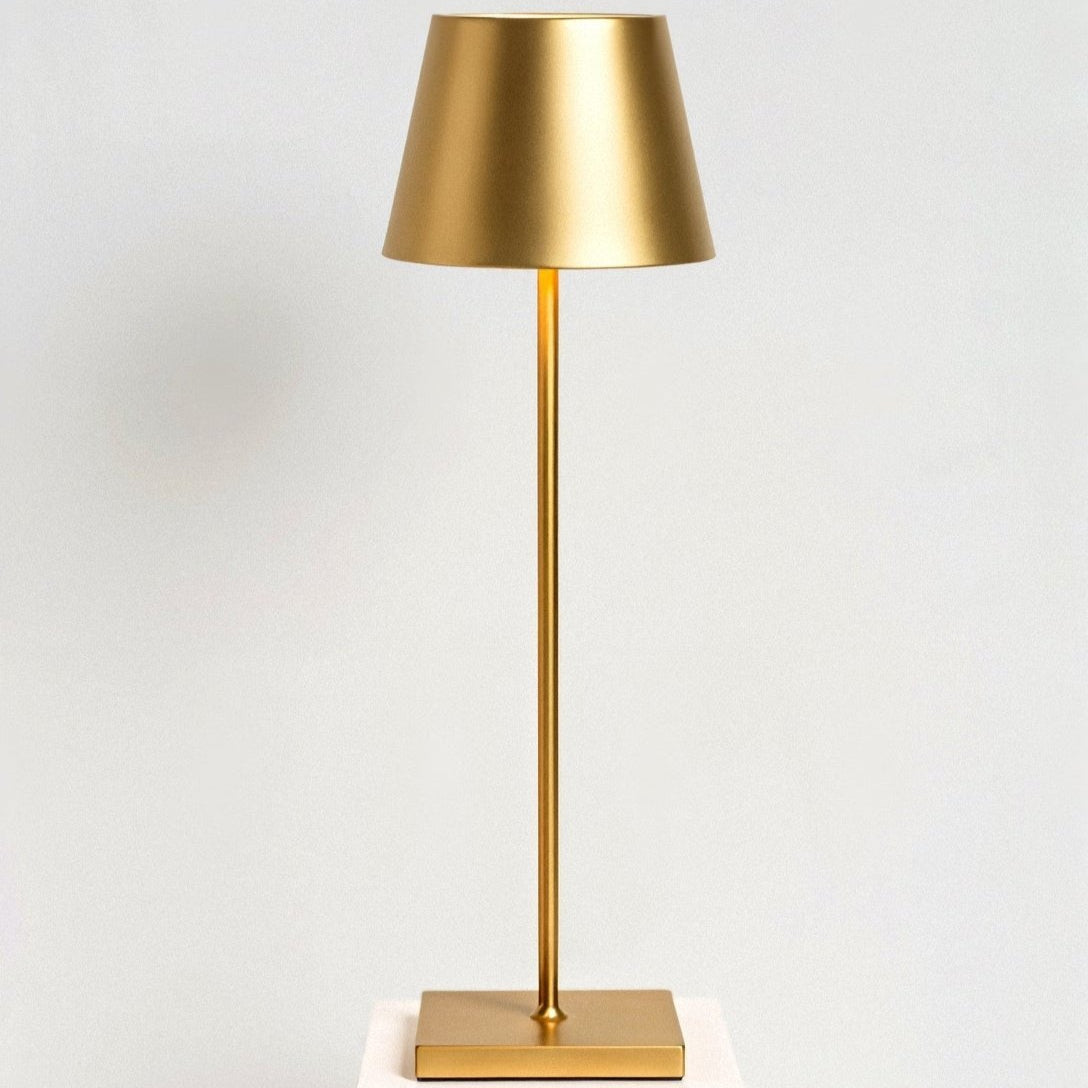 Lampe de Table Rechargeable Sans Fil en Aluminium avec Éclairage LED Table Lamp Electro Paris Or