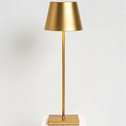 Lampe de Table Rechargeable Sans Fil en Aluminium avec Éclairage LED Table Lamp Electro Paris Or