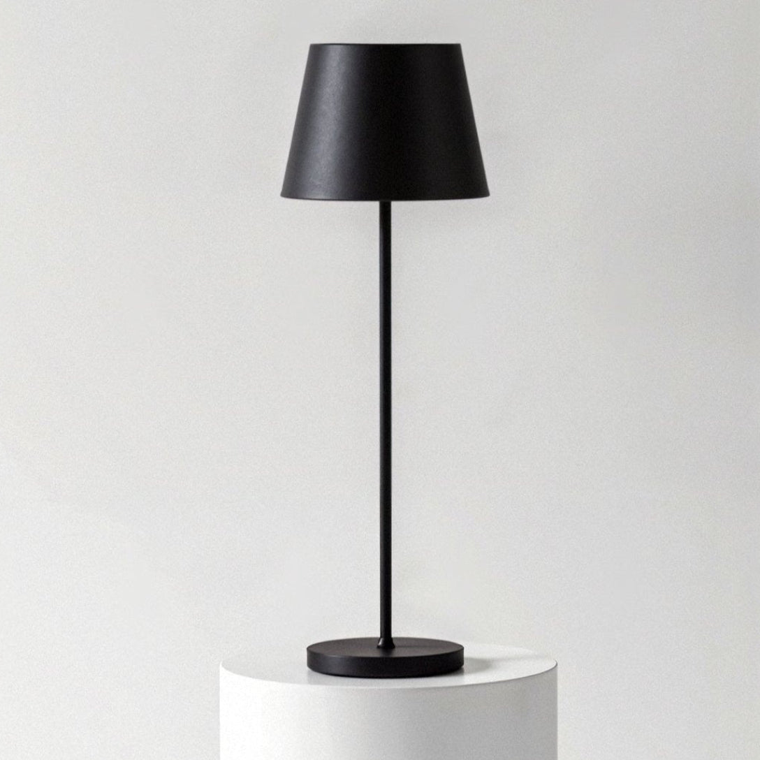 Lampe de Table Rechargeable Sans Fil en Aluminium avec Éclairage LED Table Lamp Electro Paris Noir