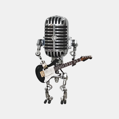 Lampe de Table Robot en Bois Articulé – Lampe de Bureau Réglable pour Chambre d'Enfant Lampes de table Electro Paris Guitare noire