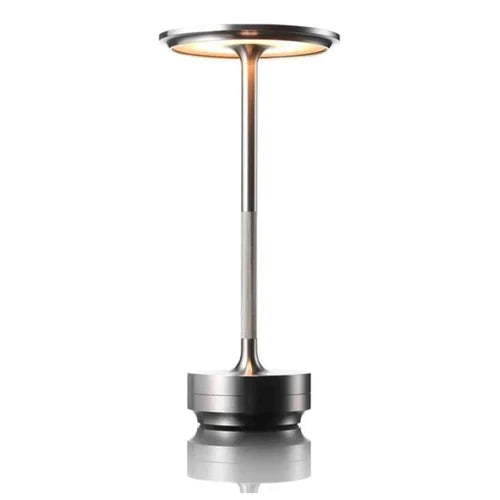 Lampe de table sans fil moderne avec commande tactile pour un éclairage d'appoint portable Lampes de table Electro Paris Argent