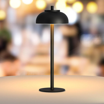 Lampe de Table Sans Fil Rechargeable avec 3 Couleurs et Contrôle Tactile pour Éclairage Moderne Éclairage Electro Paris Noir