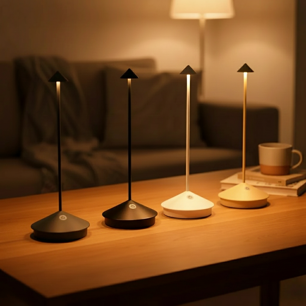 Lampe de Table Sans Fil Rechargeable – Éclairage Doux pour Intérieur et Extérieur Éclairage Electro Paris