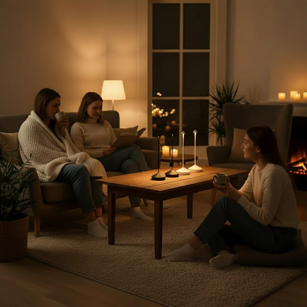 Lampe de Table Sans Fil Rechargeable – Éclairage Doux pour Intérieur et Extérieur Éclairage Electro Paris