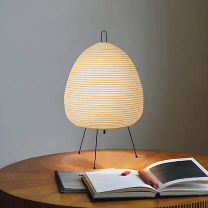 Lampe de Table en Papier de Riz pour Intérieurs Apaisants Table Lamp Electro Paris