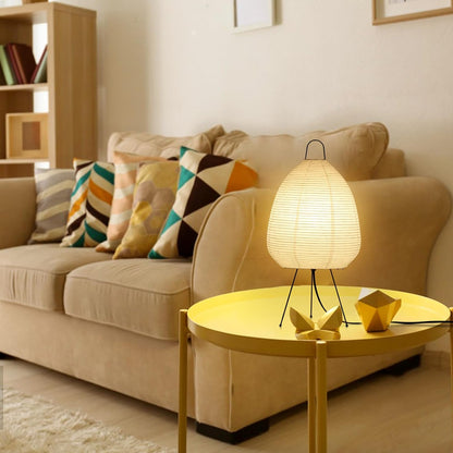 Lampe de Table en Papier de Riz pour Intérieurs Apaisants Table Lamp Electro Paris