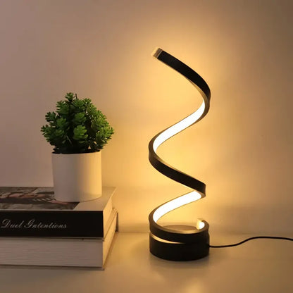 Lampe de Table Élégance Spirale Minimaliste pour Intérieurs Modernes Lampes de table Electro Paris