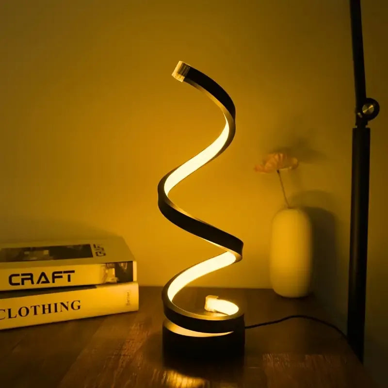 Lampe de Table Élégance Spirale Minimaliste pour Intérieurs Modernes Lampes de table Electro Paris