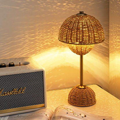 Lampe de table LED en bambou pour un éclairage d'ambiance doux Table Lamp Electro Paris